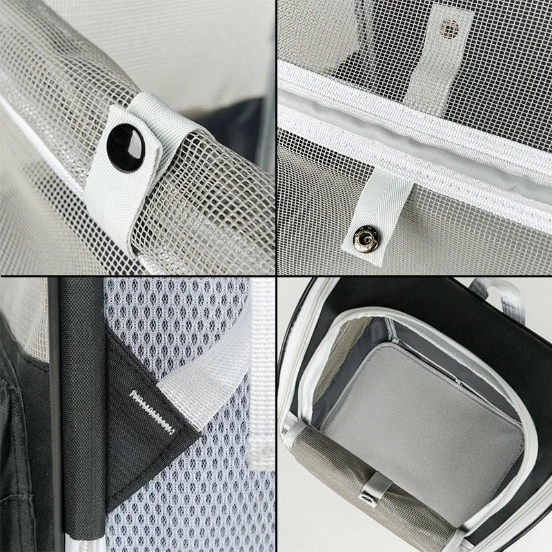 Practical, foldable cross-border pet bag. New style for cats and dogs, portable, breathable, spacious. Portable cat backpack.