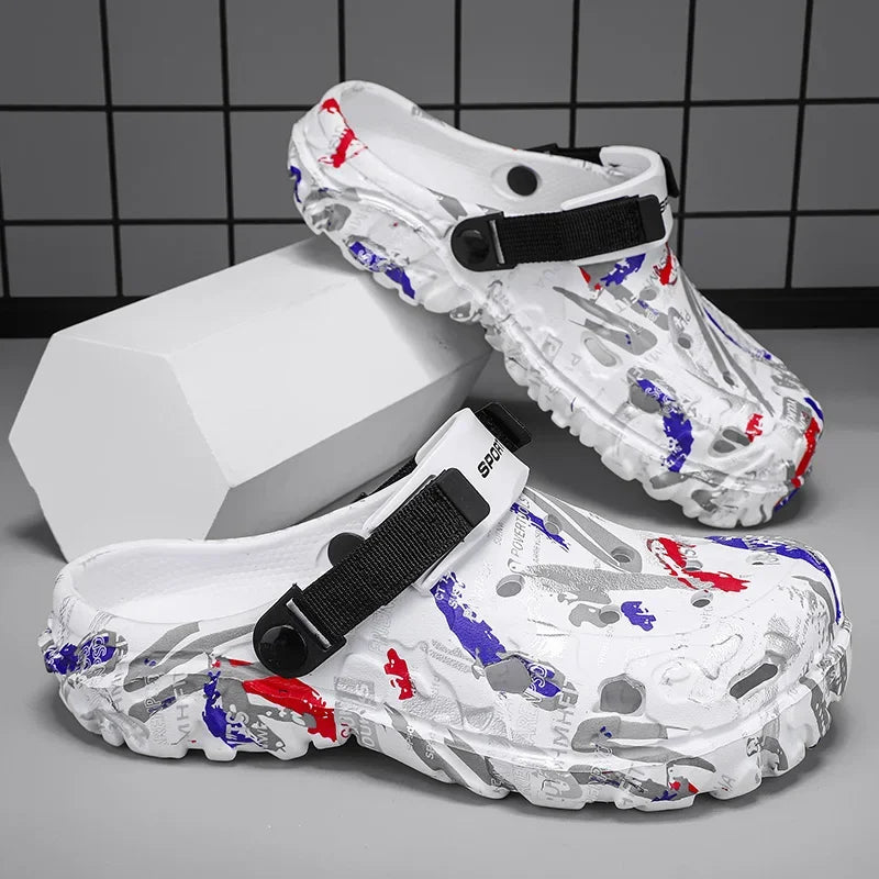 Mens Plus Size Sandals And Clogs Outdoor Water Shoes EVA Insole