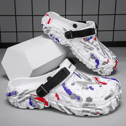 Mens Plus Size Sandals And Clogs Outdoor Water Shoes EVA Insole