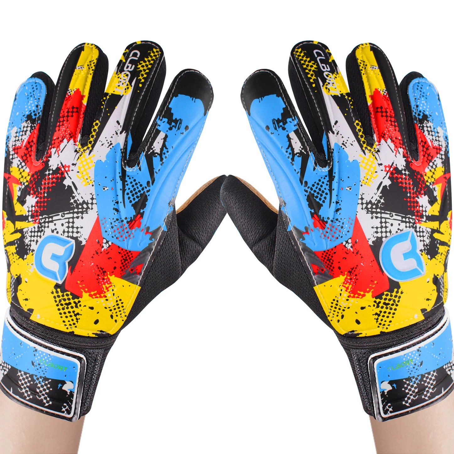 Soccer Goalkeeper Gloves, Graffiti Style Goalkeeper Gloves With Strong Grip, Non-Slip Soccer Gloves