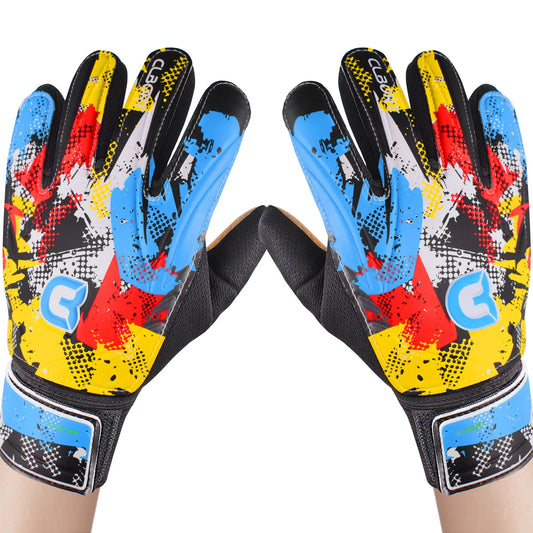 Soccer Goalkeeper Gloves, Graffiti Style Goalkeeper Gloves With Strong Grip, Non-Slip Soccer Gloves
