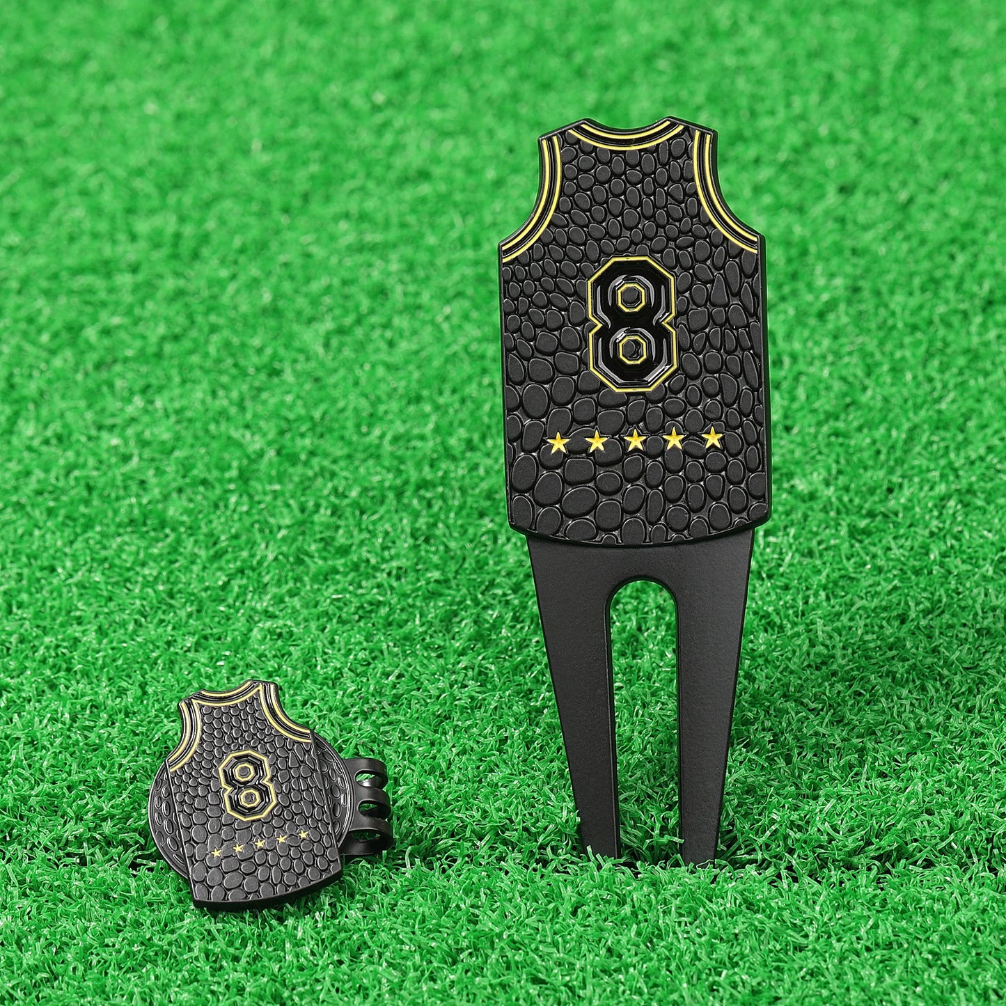 1 Pcs  Golf Ball Marker Putting Green Pitch Fork Groove Cleaner Golf Pitchfork Golf Divot Tool