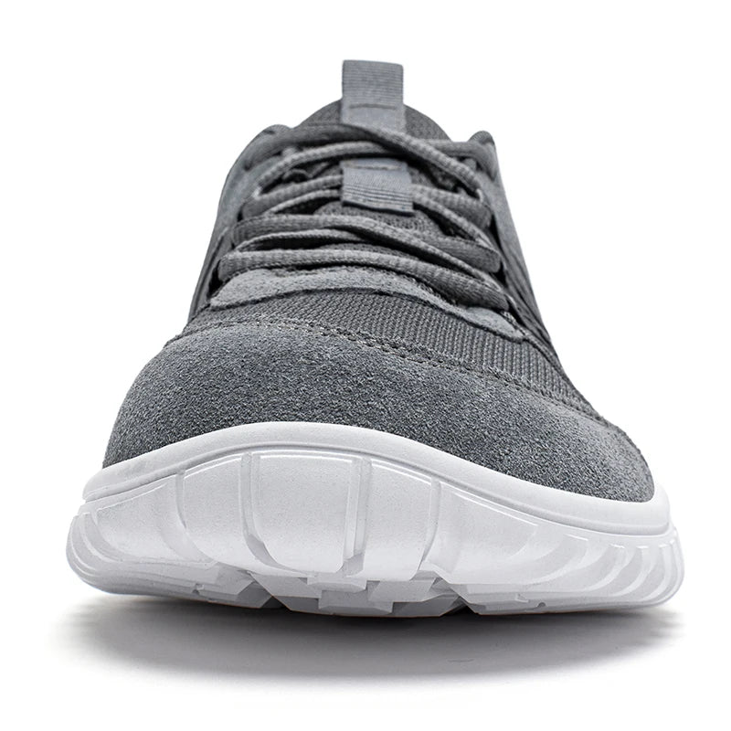 HOBIBEAR Wide Toe Walking Shoes Men Women Non Slip Outdoor Sneakers Lace Up Mesh Breathable Running Shoes