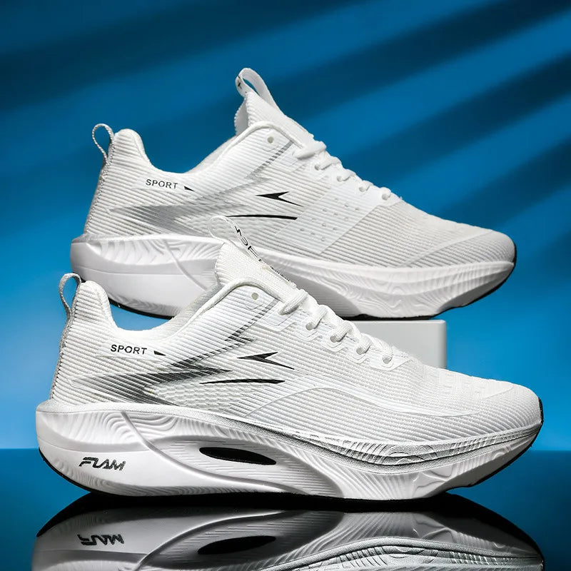 Men's Sneakers Anti-slip Cushioned Comfortable Racing Training Running Shoes Mesh Tennis Shoes Casual for Women