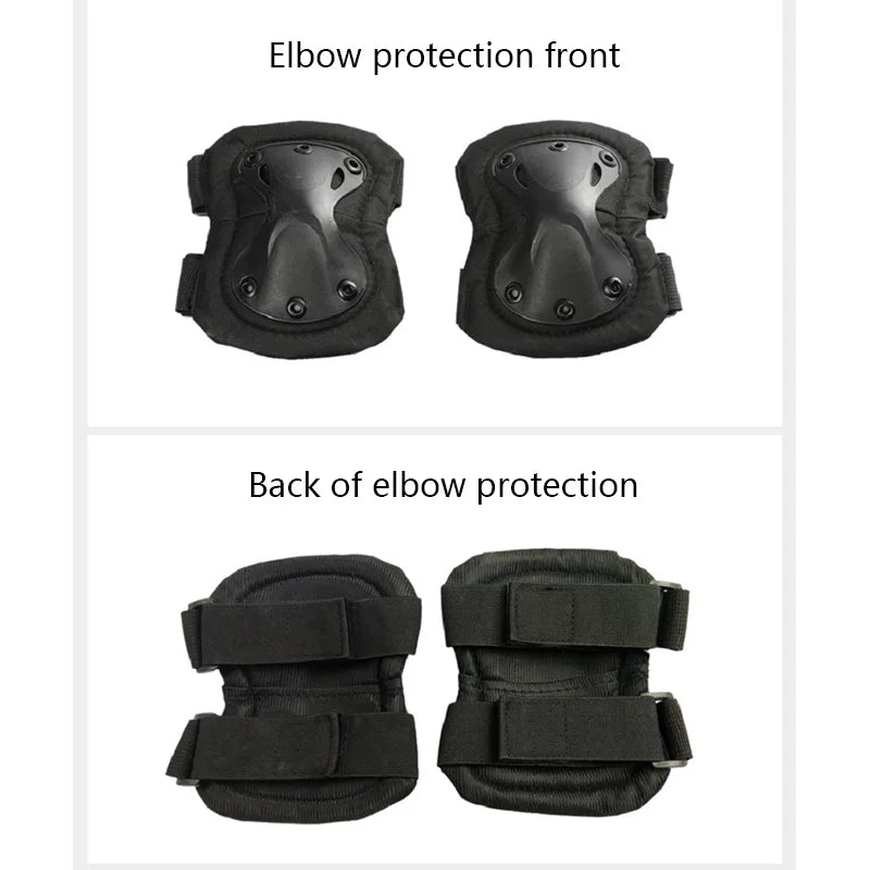 Outdoor Tactical Protective Gear Set Of 4 Knee Pads Elbow Pads For Outdoor Cycling Mountaineering And Hiking Protection Sports