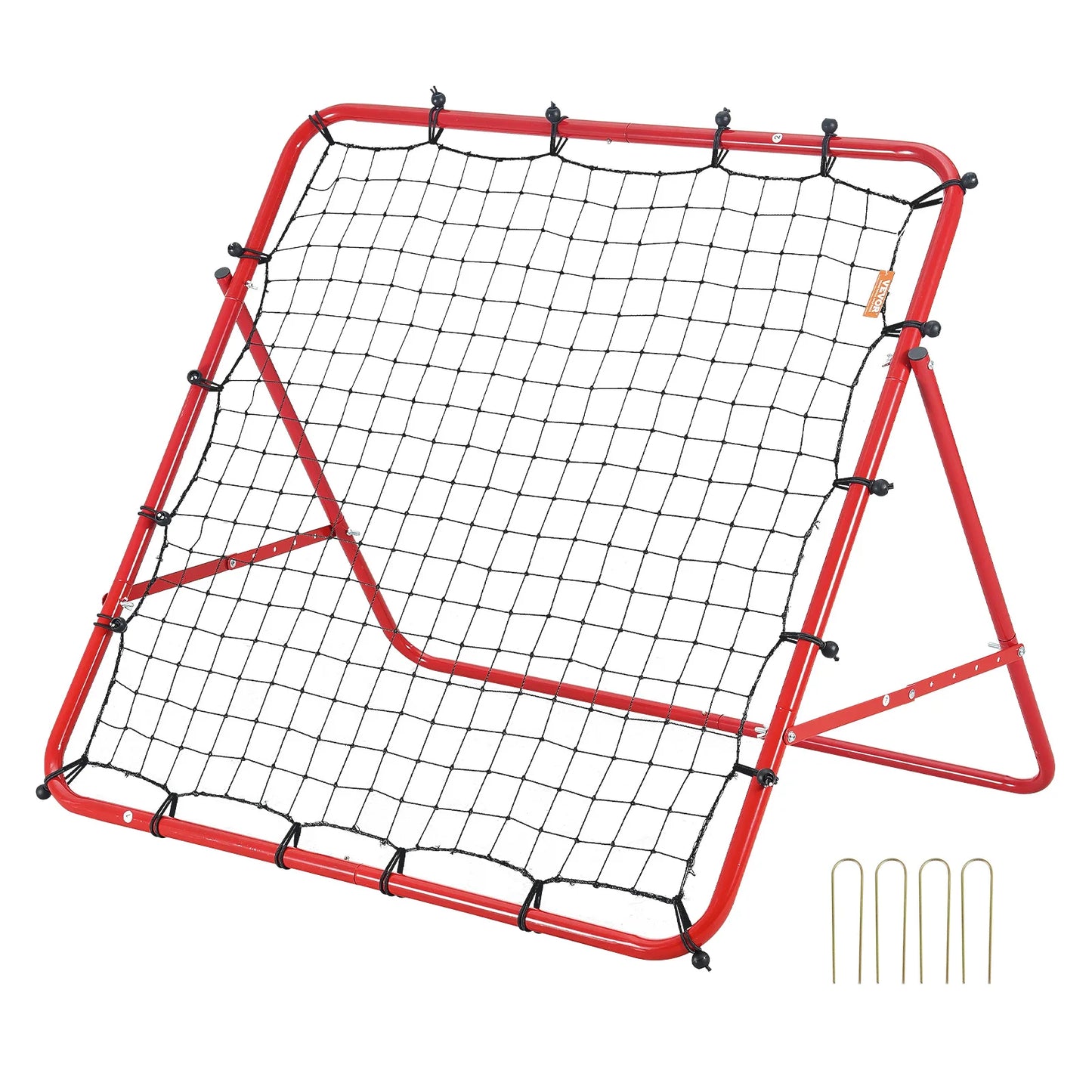 VEVOR 39X39FT Soccer Rebounder Rebound Net Portable Football Training Gifts Adjustable Angles Goal Net Aids & Equipment