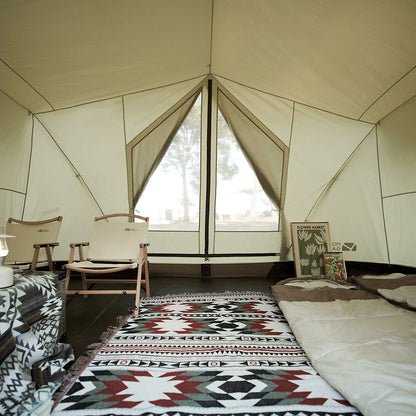 Cotton Camping Tent, Three to Four-Person, Waterproof