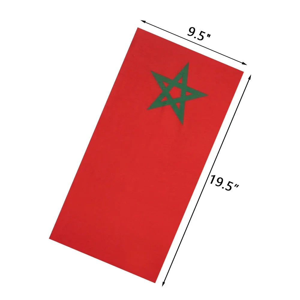 World Football Fans National Flag Face Bandanas Spain France Korea Mexico Germany Seamless Neck Gaiter Men Women Headwear Scarf