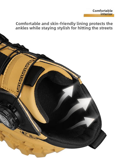 Leather High-Top Outdoor Boots For Men Ankle Hiking