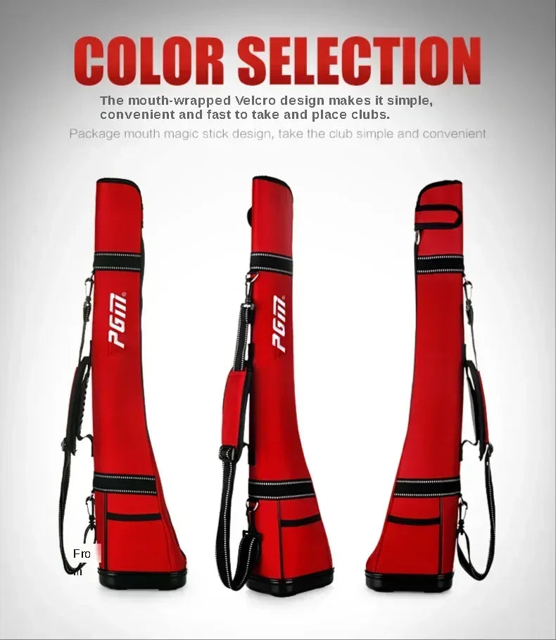 PGM  Waterproof Nylon Golf Gun Bag Protable Sunday Bag for 4~5pcs Golf Clubs Lightweight Golf Caddie Aviation Bag QIAB010
