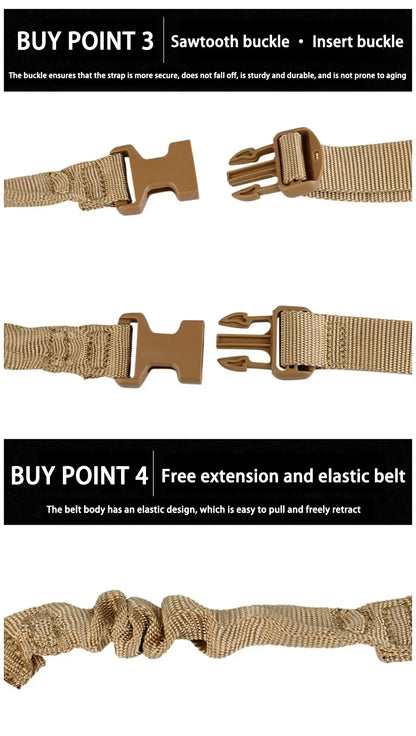 Outdoor Tactical Harness With Camouflage Safety Rope Polyester 3 Centimeter Wide