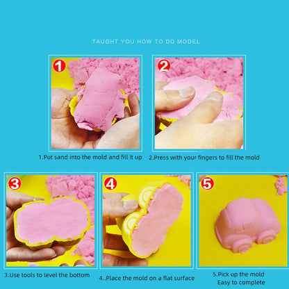 Educational Sand Clay 500g Bag Space Sand 5 Colours Available