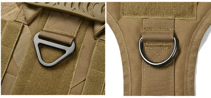 Tactical Military Nylon Dog Harness And Leash Set For All Breeds