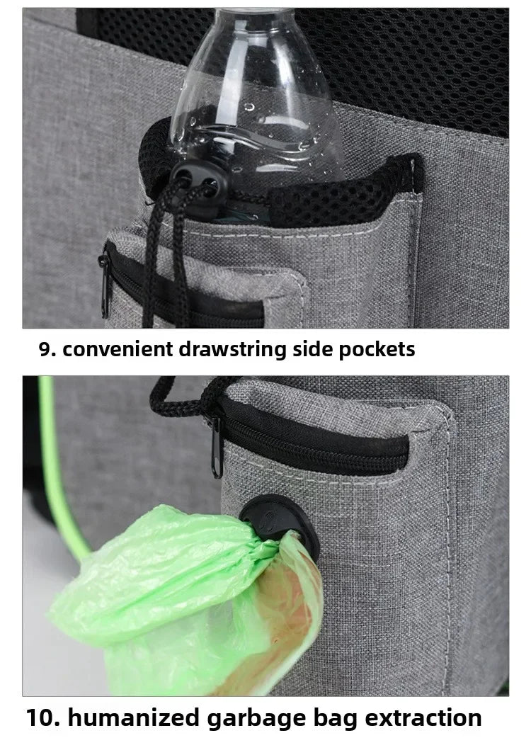 Cat Carrier Backpacks Expandable Cat Backpack with Shade Cover, Breathable Mesh Pet Carrier Backpack Bag for Travel Hiking Campi