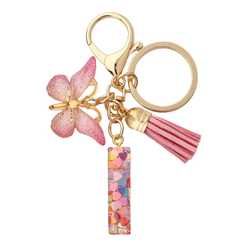 Trendy A-Z Letter Keychain – Car Key Ring & Party Gift Jewelry for Women