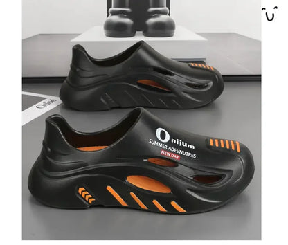 Mens Summer Beach Flip Flops EVA Sole Outdoor Casual