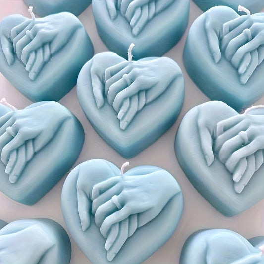 3D Heart-Shaped Silicone Candle Molds - Perfect for DIY Proposal, Valentine's Day, Aromatherapy Wax, Homemade Soap