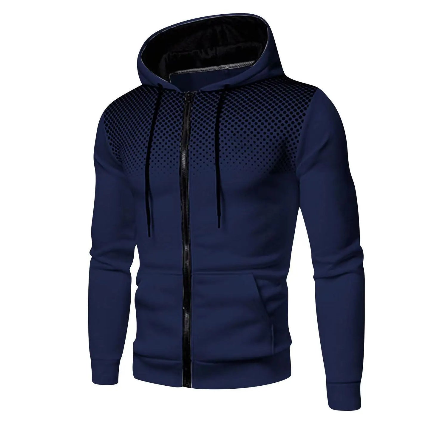 2025 New Men's Zipper Hoodie Outdoor Printed Casual Sportswear Street Fashion Men's Warm Hoodie Autumn/Winter Coat