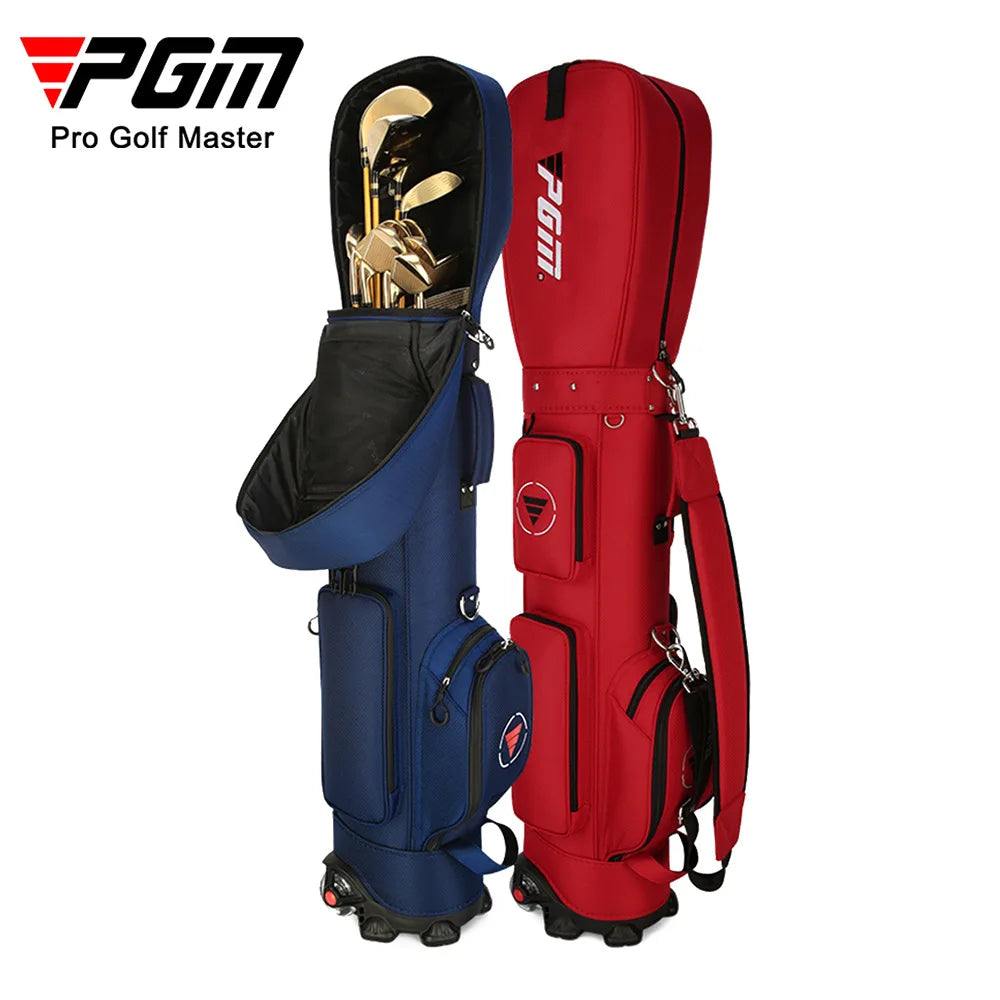PGM Golf Bag with Wheels Ultra-light Sport Standard Golf Bags Large Capacity Golf Aviation Ball Storage Multifunctional QB069