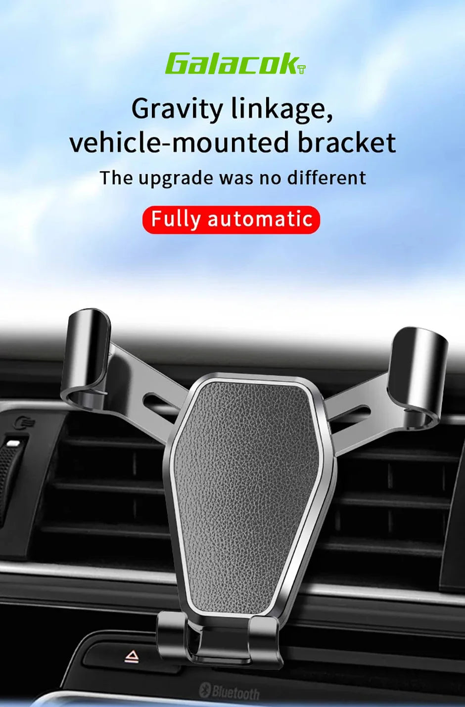 Car Mobile Phone Bracket Automatic Multifunctional Car Air Outlet Gravity Navigation Bracket Universal Mobile Phone Bracket