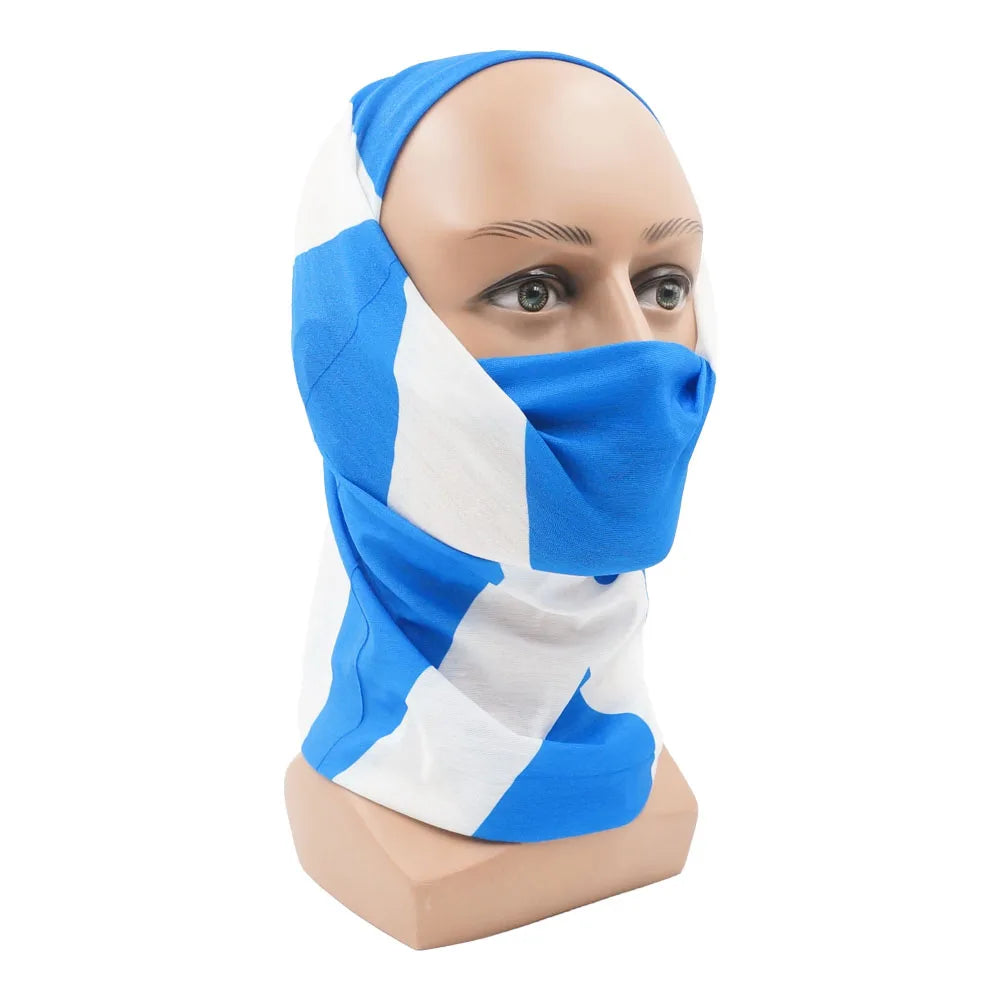 World Football Fans National Flag Face Bandanas Spain France Korea Mexico Germany Seamless Neck Gaiter Men Women Headwear Scarf