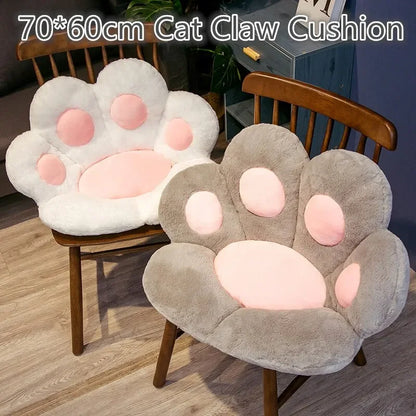 Cat Paw Plush Floor Cushion 70 By 60 Cm Cotton Fabric Seat Pad