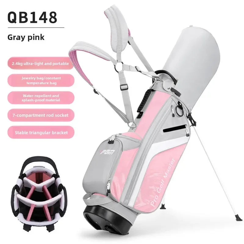 PGM Women's Golf Bags Lightweight 7-hole Bracket Bag QB148