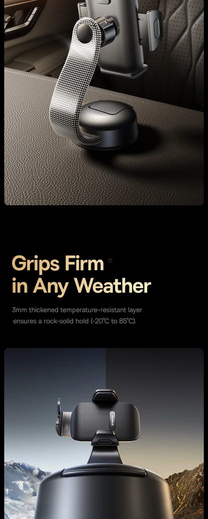 Car Phone Holder With Suction Cup For Dashboard And Windshield Universal