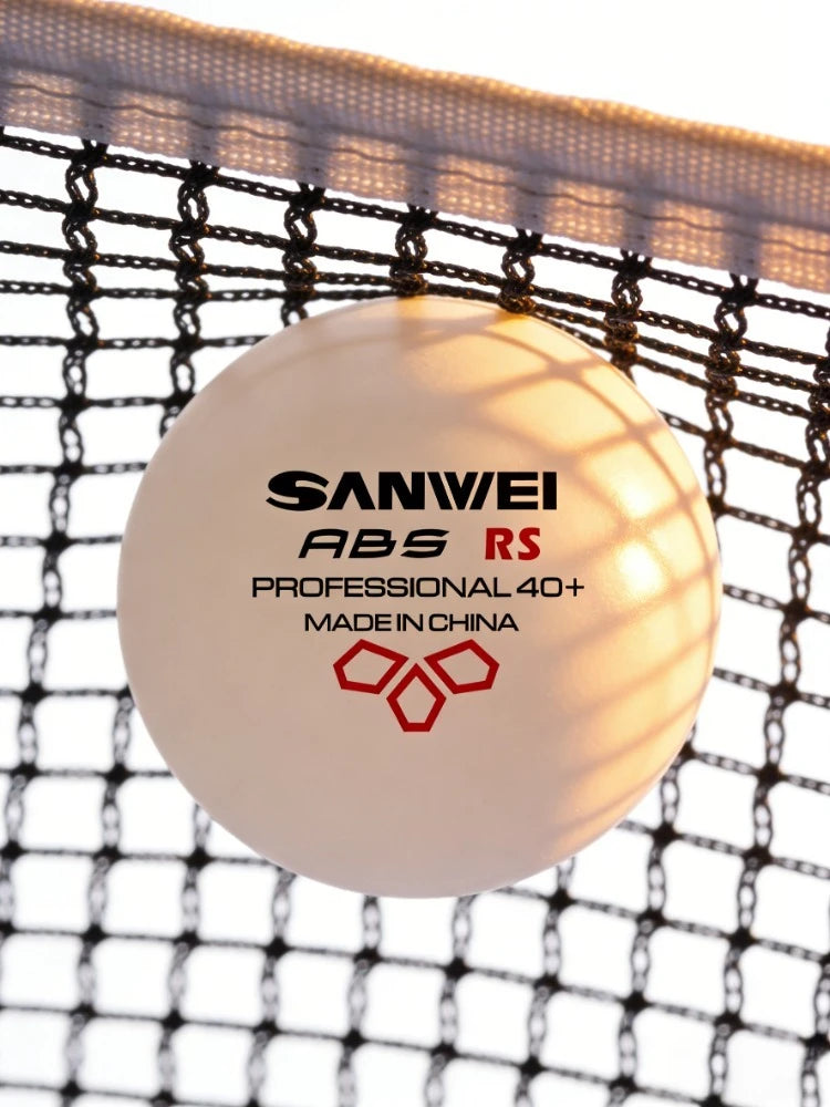Original SANWEI ABS New Material 40+ Table Tennis Balls 50/100PCS Professional Ping Pong Balls For Training Table Tennis Balls