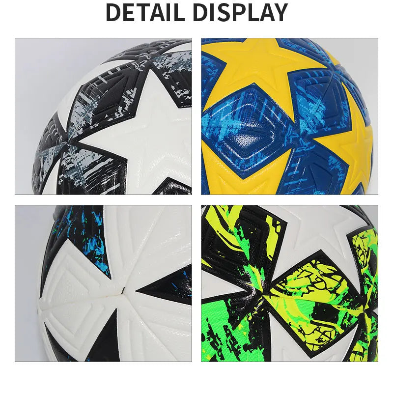 Soccer Ball Professional Outdoors Sports Match Balls High Quality PU Material Training Seamless Football Standard Size 5 Size 4