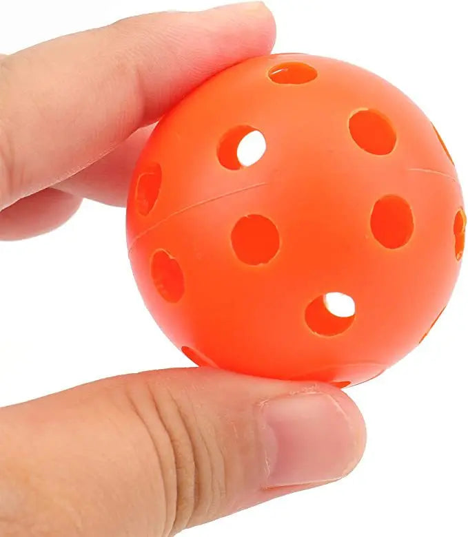 50pcs Golf Practice Ball 42mm 26 Hole Indoor Plastic Golf Ball PE Material Children's Hole Toy Ball JQ58962