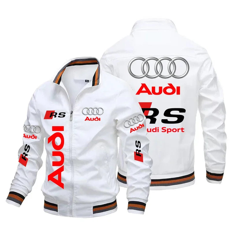 Motorcycle Jacket Audi RS Men's Jacket 2025 New Fashion Casual Slim Motocross Men's Motorcycle Racing Jacket Audi Men Clothing