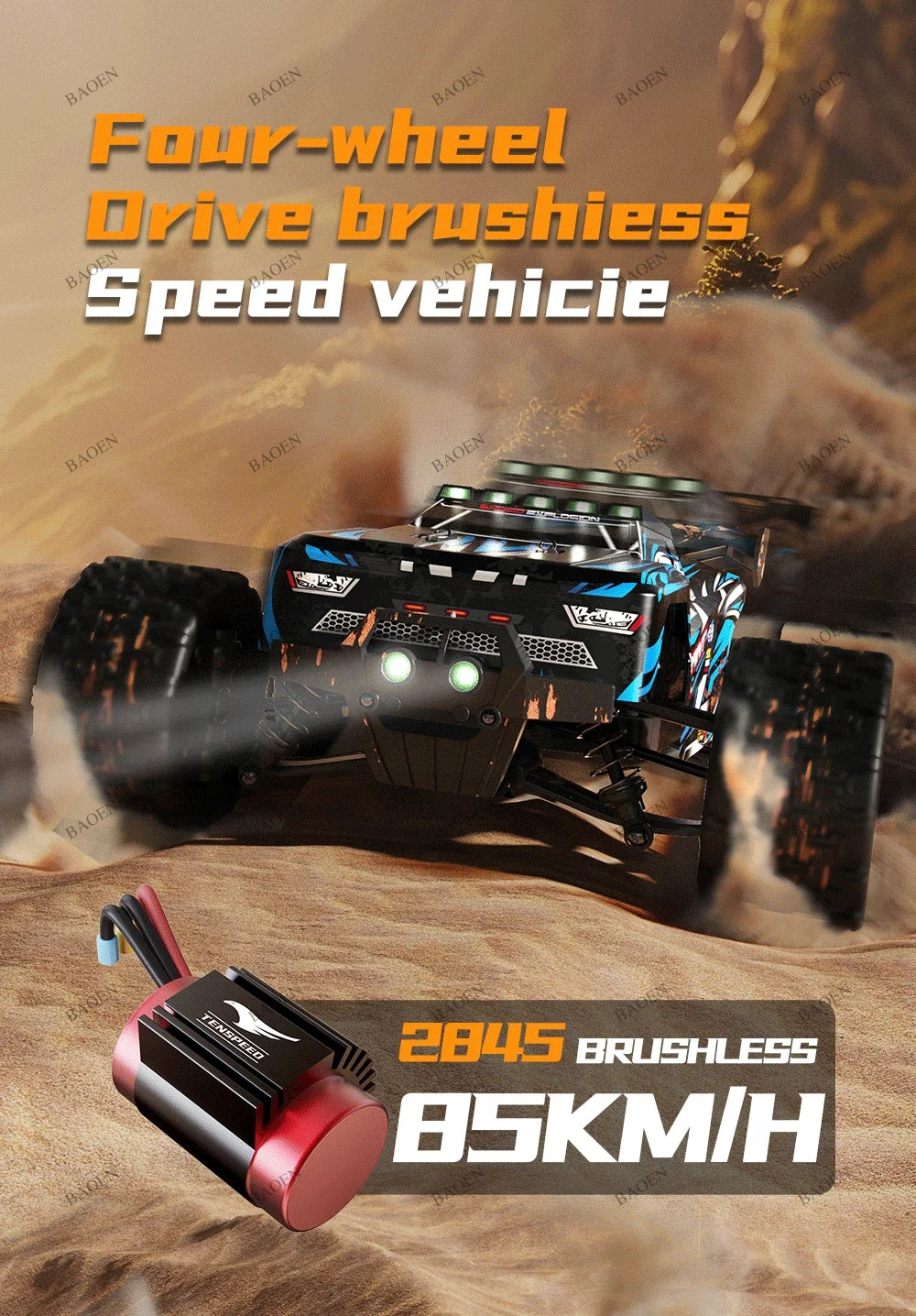 SCY9522PRO 85KM/H High Speed RC Car Brushless 4WD Off-Road Drift Remote Control Car 1:16 Professional Racing Cars SCY9522 50KM/H