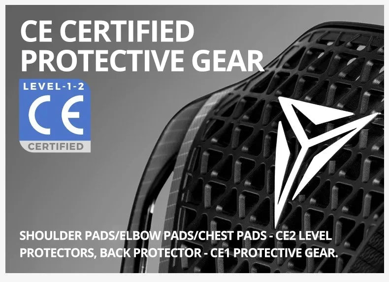 Motorcycle Jacket Men Women Armor Jacket Motorbike Body Protective Motocross Racing Jacket CE Certified Riding Protective Gear