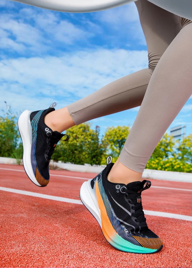 2025 Men's And Women's Professional Carbon Board Marathon Running Shoes Shock Absorption Ultra-light Stable Support Sports Shoes