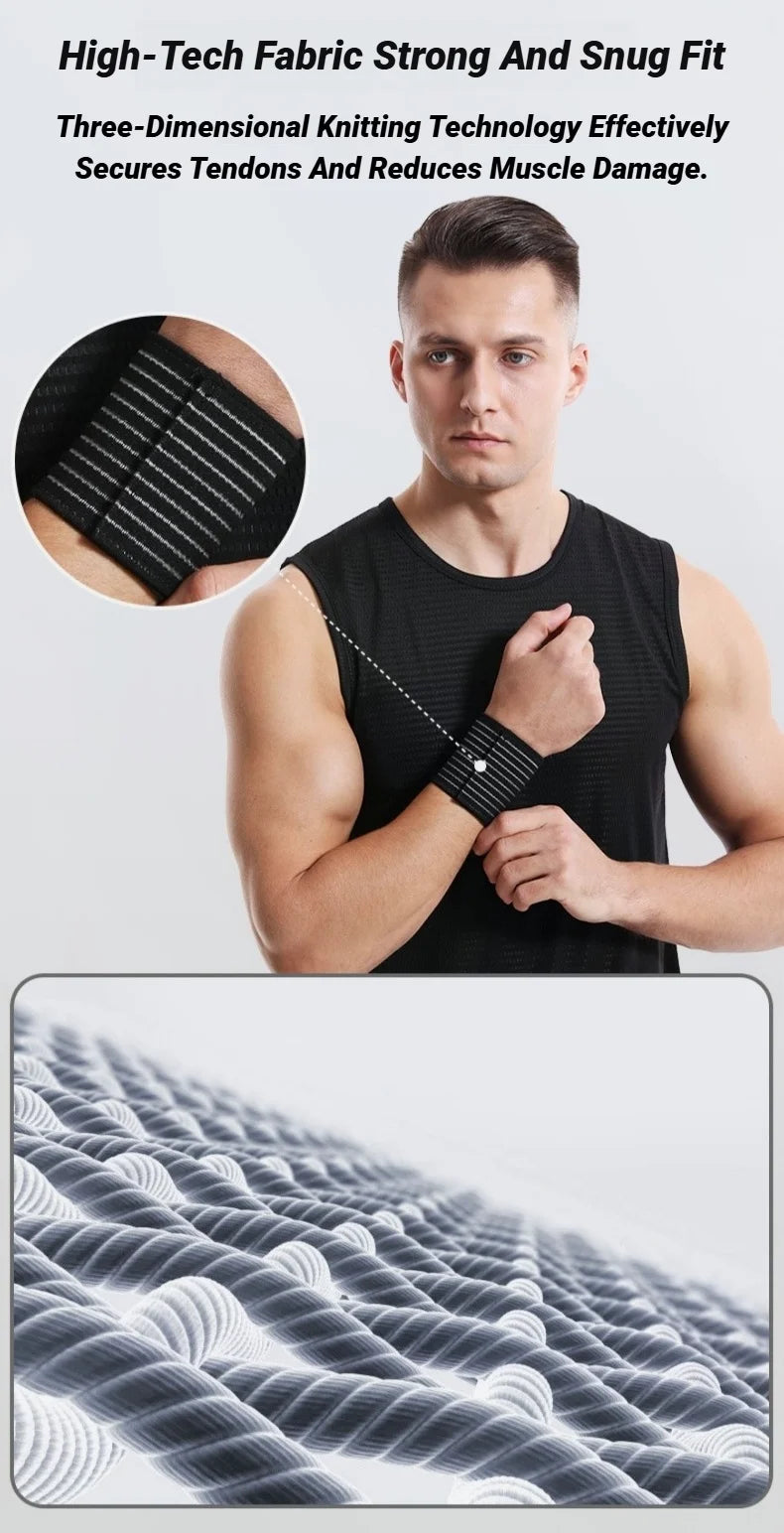 Adjustable Elastic Bandage Hand Sport Wristband Gym Support Wrist Brace Wrap Carpal Tunnel Sports Fitness Bracers Strap Stretchy