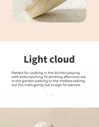 Mens Indoor Slippers Plush Lining Non Slip Sole Warm Winter Bear Design