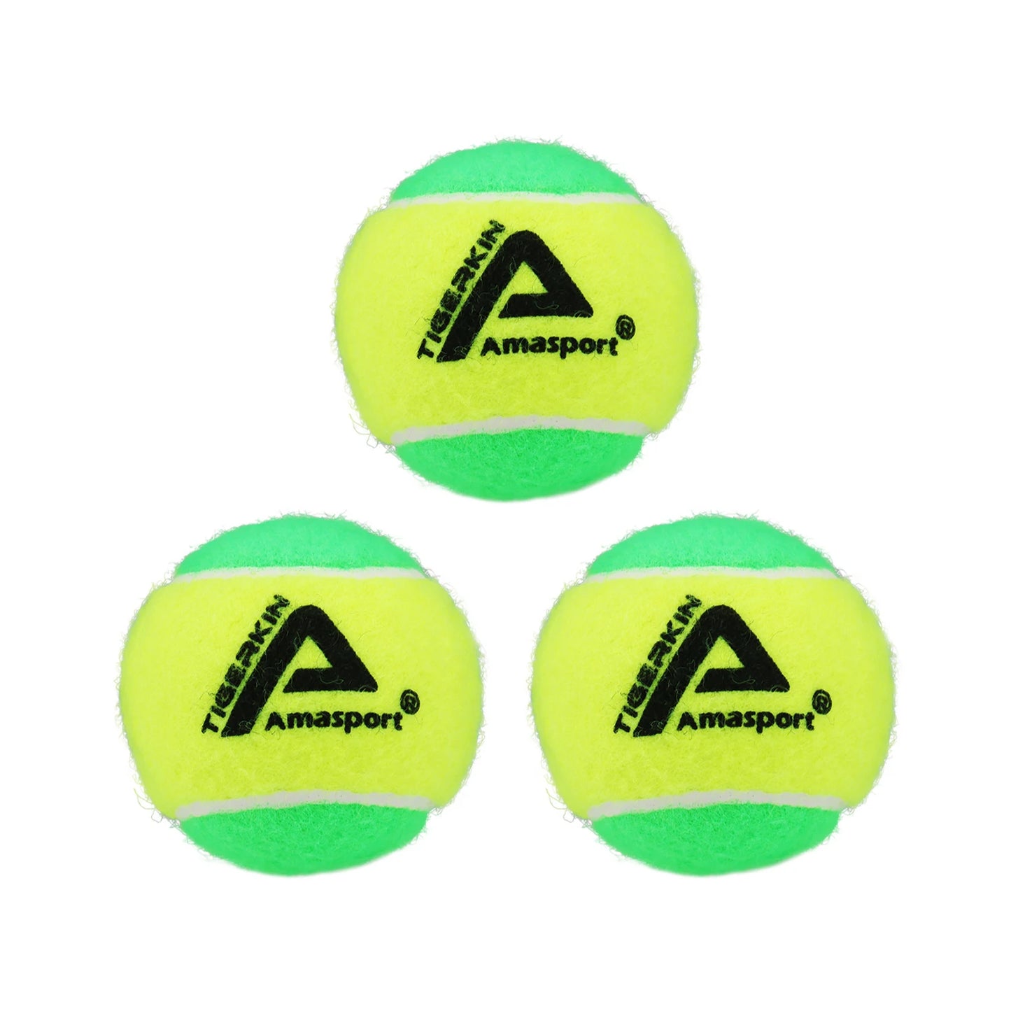 AMA SPORT Kids Training (Transition) Balls 20% 50% 75% Slower For Beginner Child Practice Tennis Soft Beach Tennis Ball 6~12PCS
