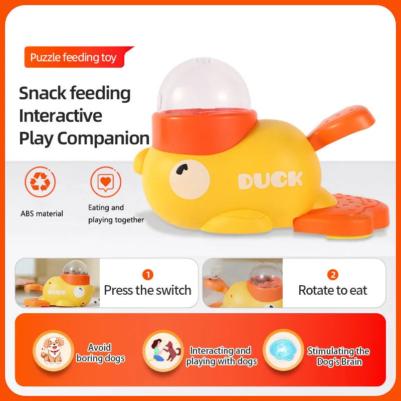 Little Yellow Duck Pet Leaking Toy – Interactive Educational Training Device for Puppies