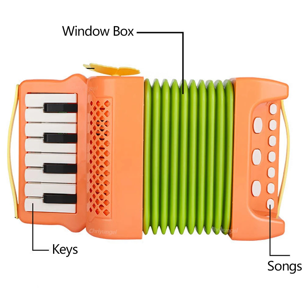 Accordion Toy for Kids Musical Indoor and Outdoor Playing Musical Instrument Educational Toys Gifts for Toddlers Boys Girls