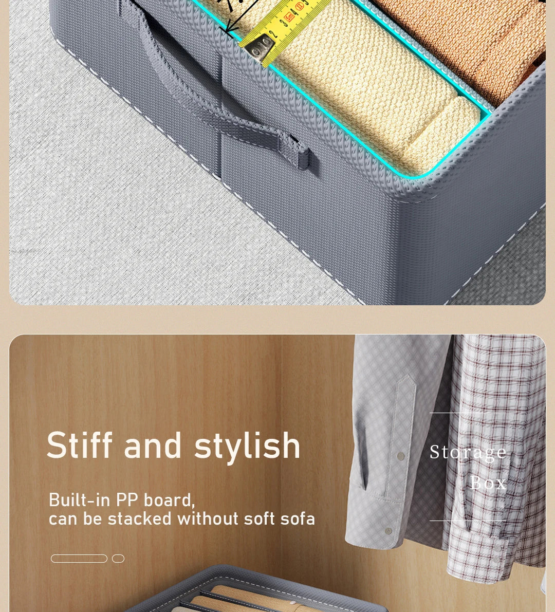 Thickened Pants Storage Box Foldable 9/7/6 Grids Organizer for Jeans Sweatshirt Shirt Wardrobe Organizers of Cabinets and Drawer