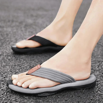 Men Slippers Summer Flip Flops Outdoor Casual Slides Beach Sandals Non Slip