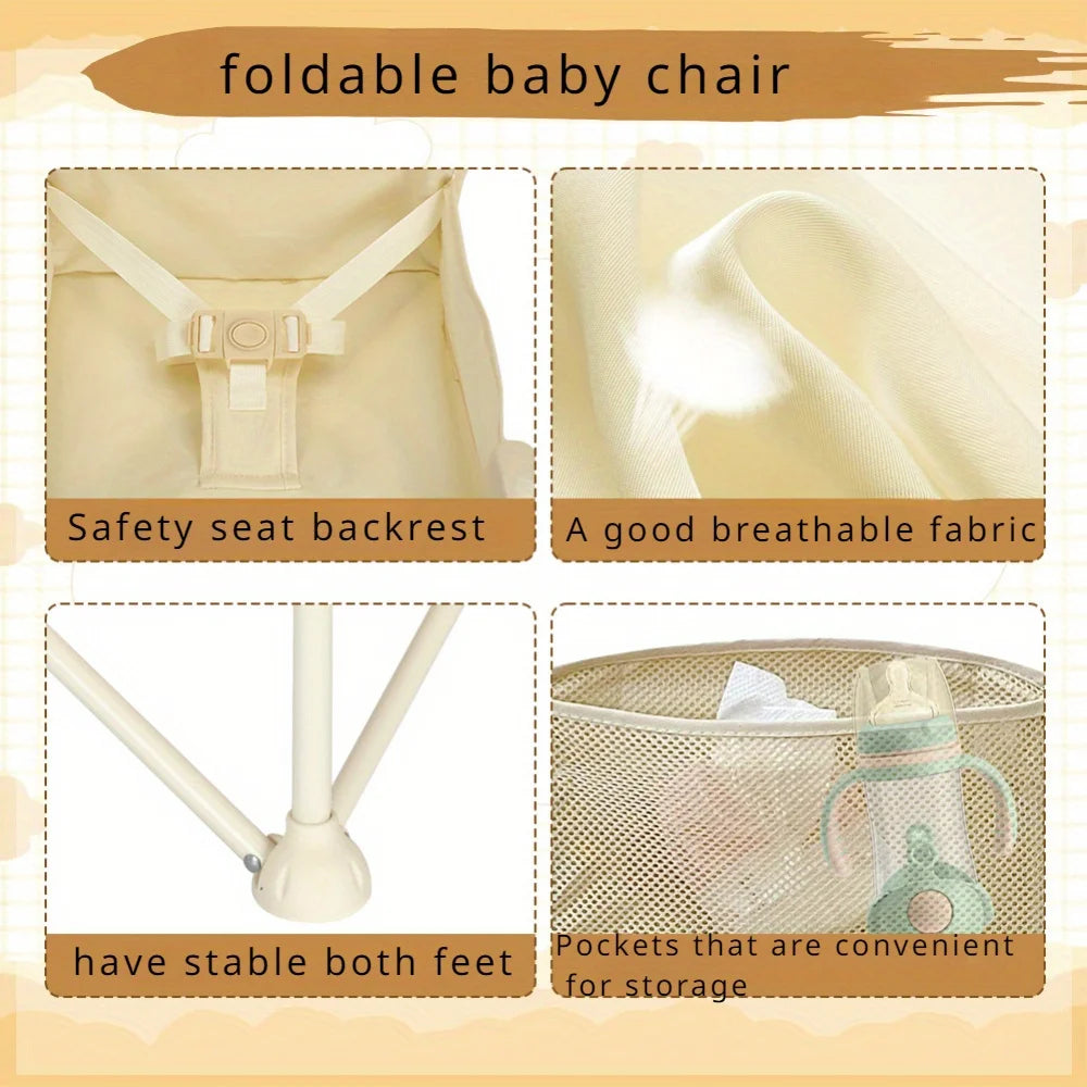 Durable High Chair for Babies – Adjustable Footrest & Detachable Cushion for Comfortable Feeding | Grows with Your Little One
