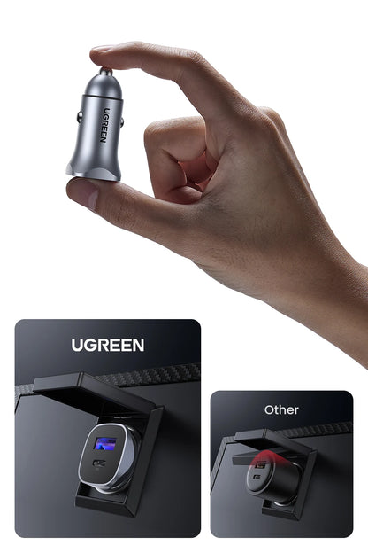 Car Charger USB-C PD Fast Charge Quick Charge 4.0/3.0 For Phones