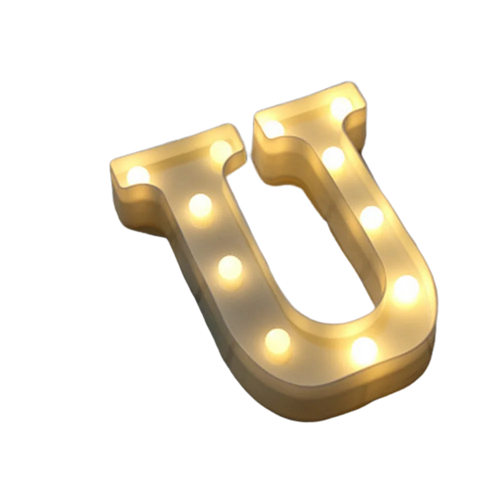 LED Letter and Number Light Set PVC Warm White Decor