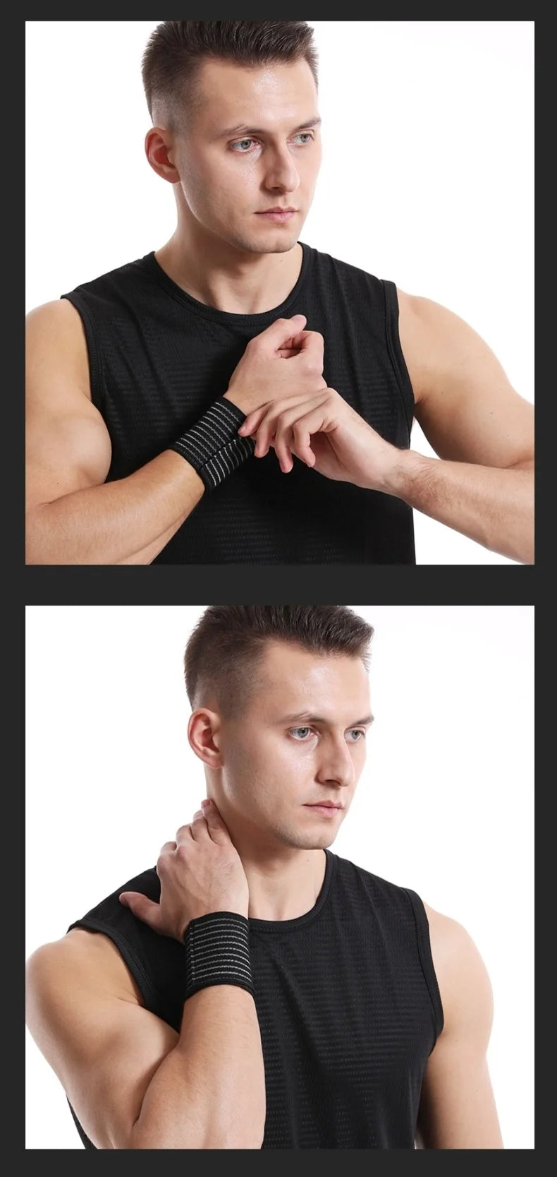 Adjustable Elastic Bandage Hand Sport Wristband Gym Support Wrist Brace Wrap Carpal Tunnel Sports Fitness Bracers Strap Stretchy