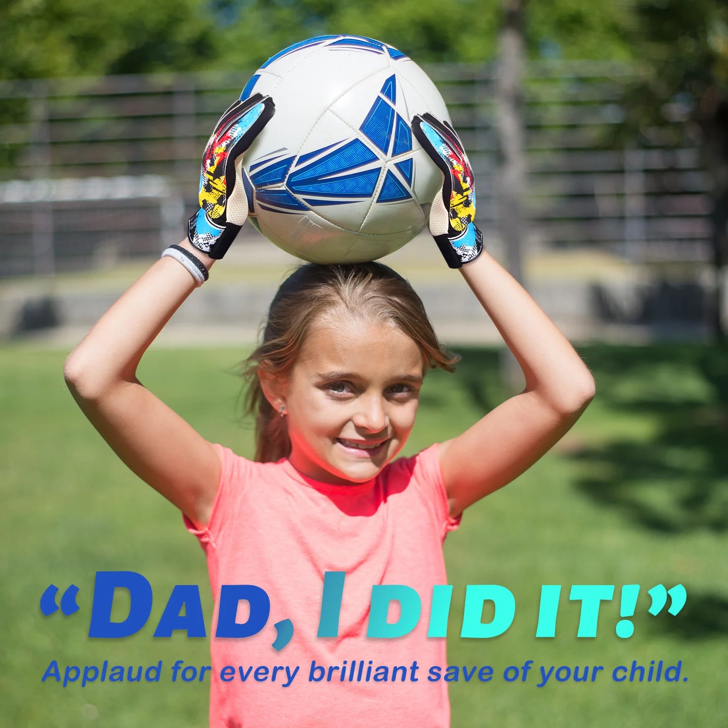 Soccer Goalkeeper Gloves, Graffiti Style Goalkeeper Gloves With Strong Grip, Non-Slip Soccer Gloves