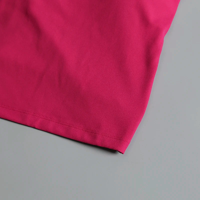 Sexy Short Backless Fixed Chest Pad Sports T-shirt Vest Women's Tight Fitting Quick Drying Slimming Yoga Suit Top Clothing