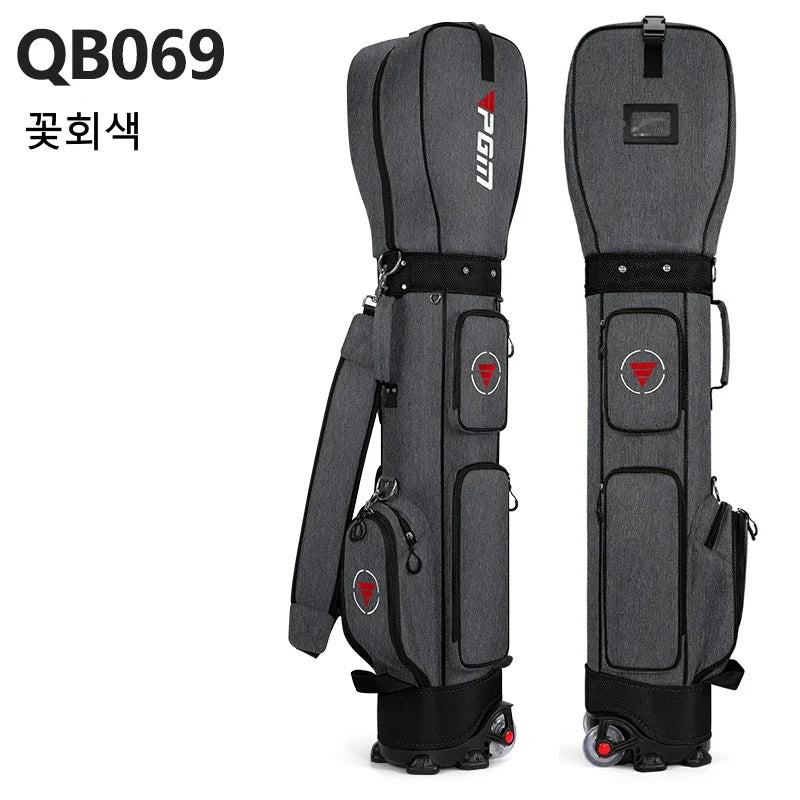 PGM Golf Bag with Wheels Ultra-light Sport Standard Golf Bags Large Capacity Golf Aviation Ball Storage Multifunctional QB069