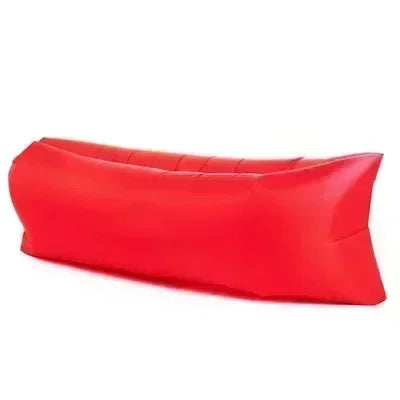 Portable Inflatable Sofa Outdoor, Air Lounger Chair for Camping Beach, Lightweight Blow Up Sun Bed Bean Bag, Banana Shape